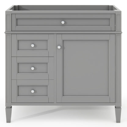 Bathroom Vanity with 2 Drawers and Tip-Out Storage - Multiple Colors