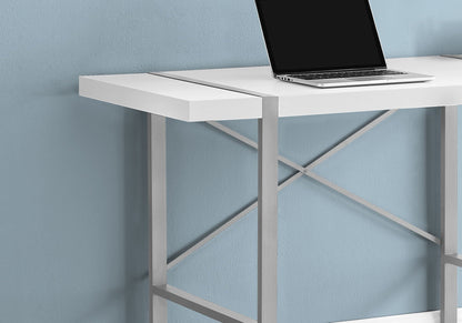 Industrial Computer Desk with Concrete-Look Tabletop - Multiple Colors