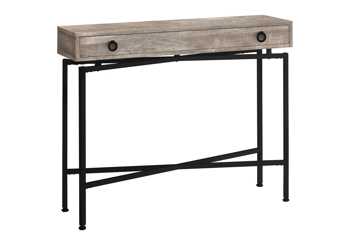 Accent Console Table with Functional Storage Drawer - Light Brown, Dark Brown, or Dark Gray