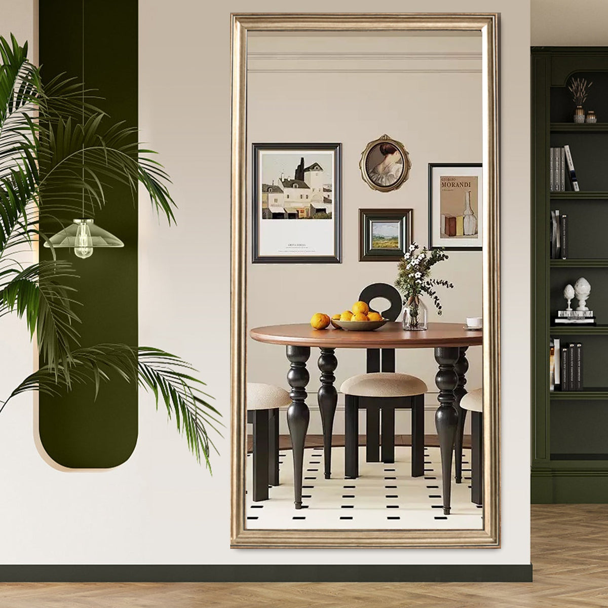 Gold Full Length Floor Mirror with PS Frame - 70" x 32"