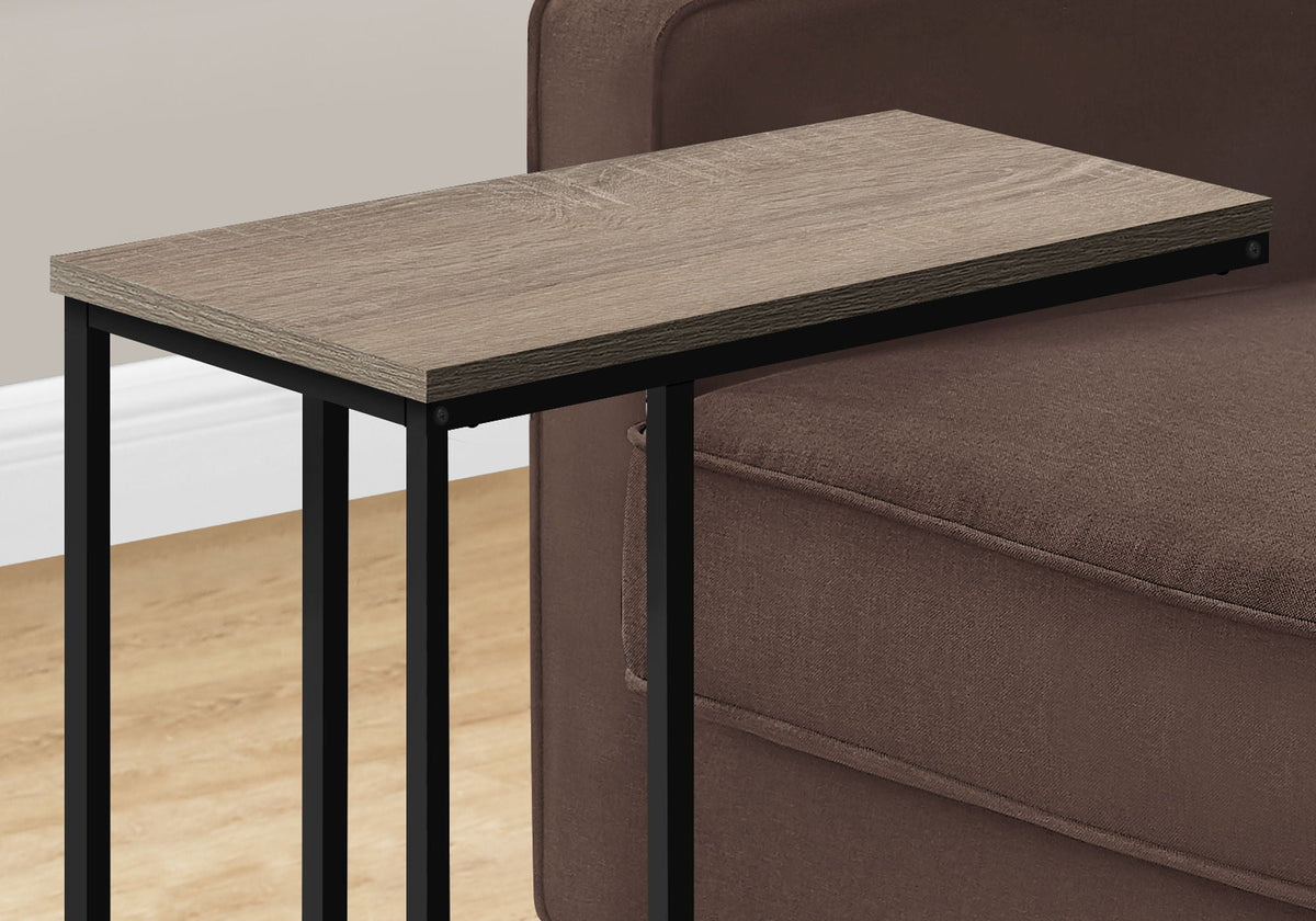 C-Shaped Metal Accent Table with Space-Saving Functionality - Multiple Colors