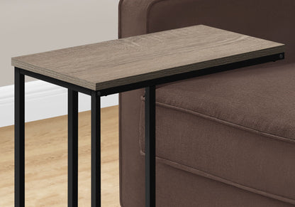 C-Shaped Metal Accent Table with Space-Saving Functionality - Multiple Colors