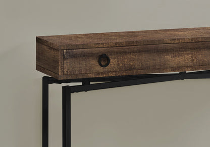 Accent Console Table with Functional Storage Drawer - Light Brown, Dark Brown, or Dark Gray