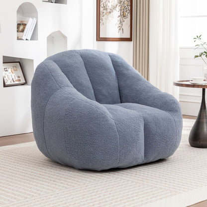 Comfy Bean Bag Chair with Memory Foam Filler - Tufted Soft