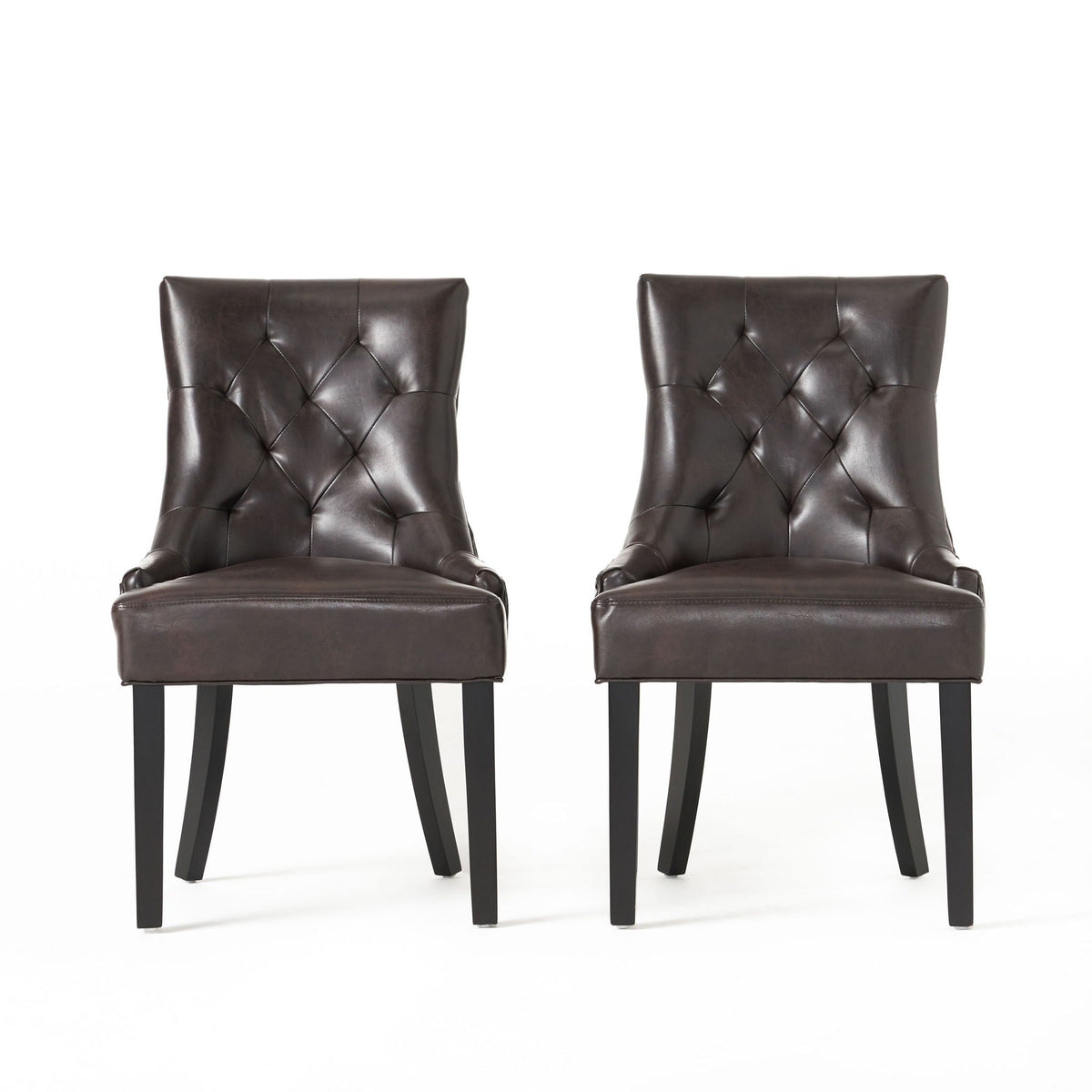 Contemporary Cheney Dining Chair Set with Tufted Design – Upholstered