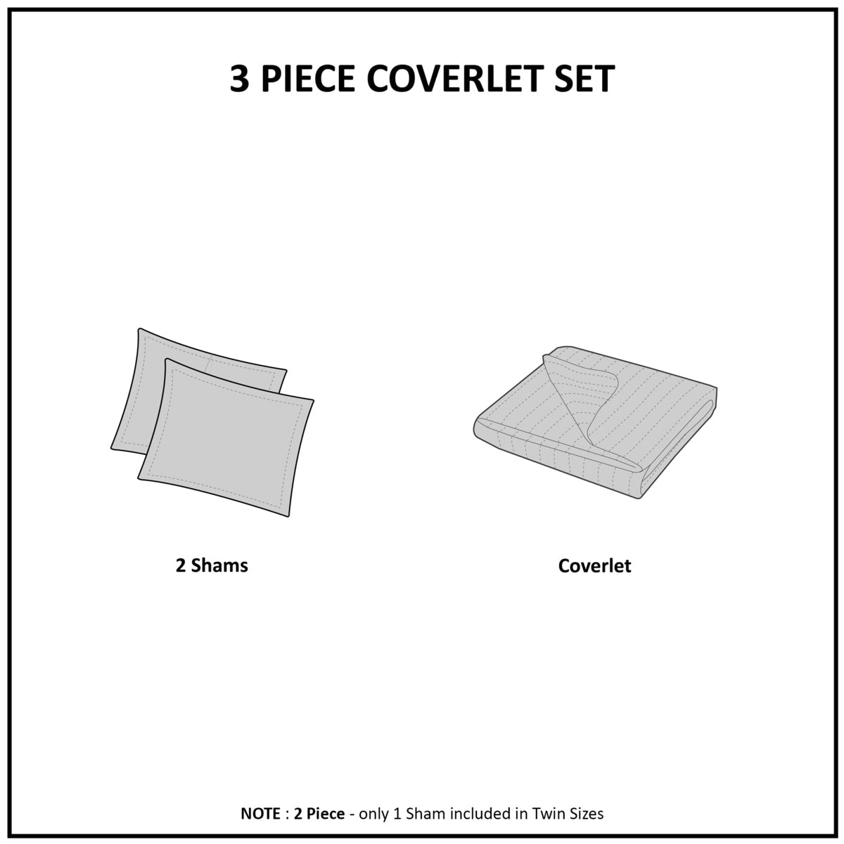 Reversible Quilt Set with Antimicrobial Treatment - Mocha