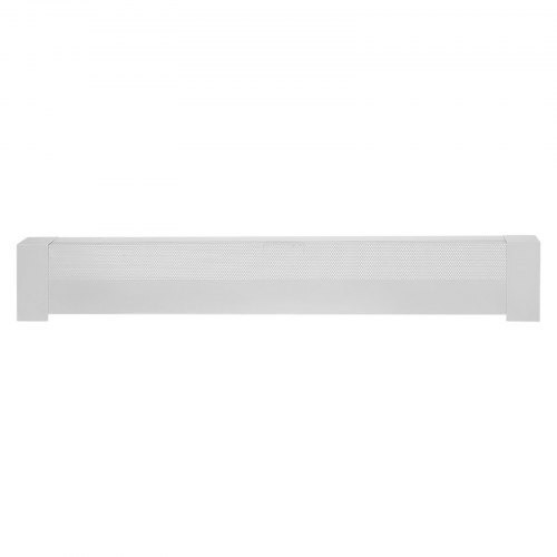 Baseboard Heater Covers, Basic Series 4 ft Standard Electric Heating Unit Front Cover for Home Improvement, Heavy-duty Steel, Easy Installation for Bedroom Replacing Old Cover, White