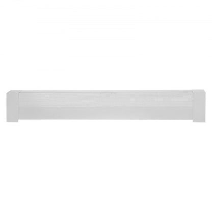 Baseboard Heater Covers, Basic Series 4 ft Standard Electric Heating Unit Front Cover for Home Improvement, Heavy-duty Steel, Easy Installation for Bedroom Replacing Old Cover, White