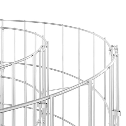 Circular Gabion Pole Galvanized Steel 19.7"x19.7