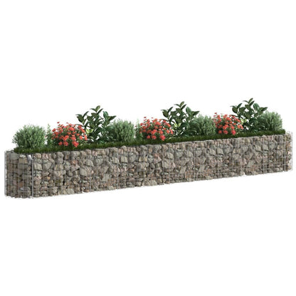 Gabion Raised Bed Galvanized Iron 157.5"x19.7"x19.7