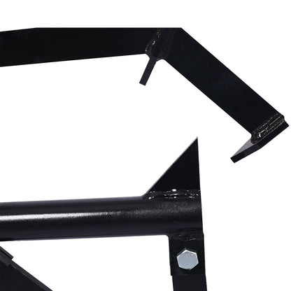 Heavy-Duty Log Jack with High Carbon Steel Hooks - Black