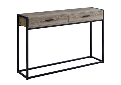 Accent Console Table with Storage Drawers - Wood & Metal