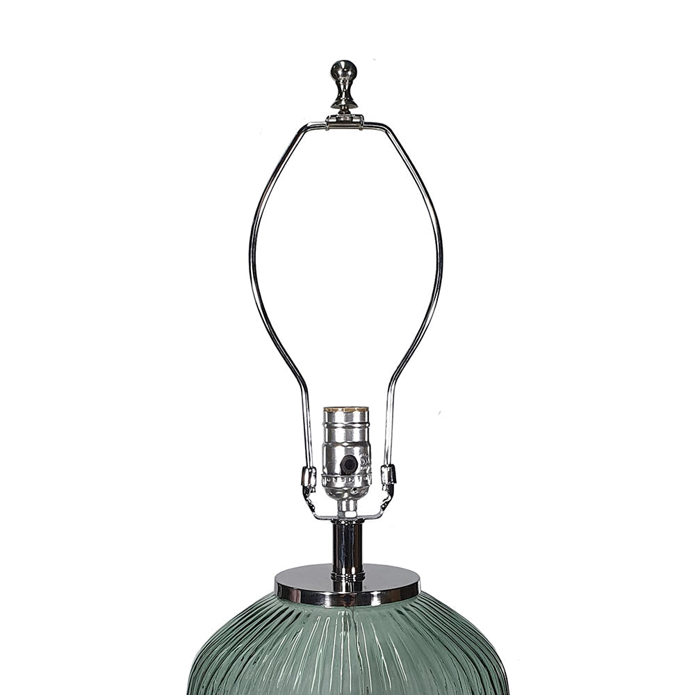 Handcrafted Art Glass Table Lamp with Multicolor Base - Multicolor
