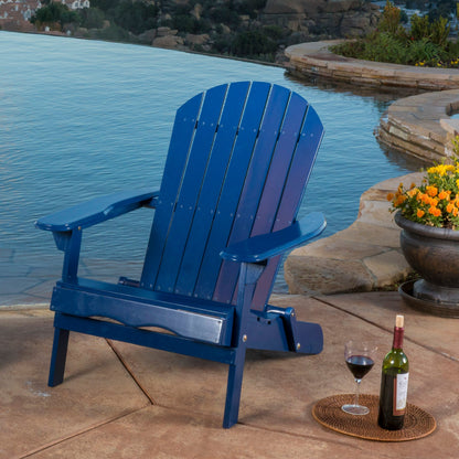 Malibu Adirondack Chair with Foldable Frame - Acacia Wood