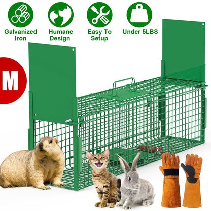 40in Live Animal Trap Cage - Humane Catch & Release