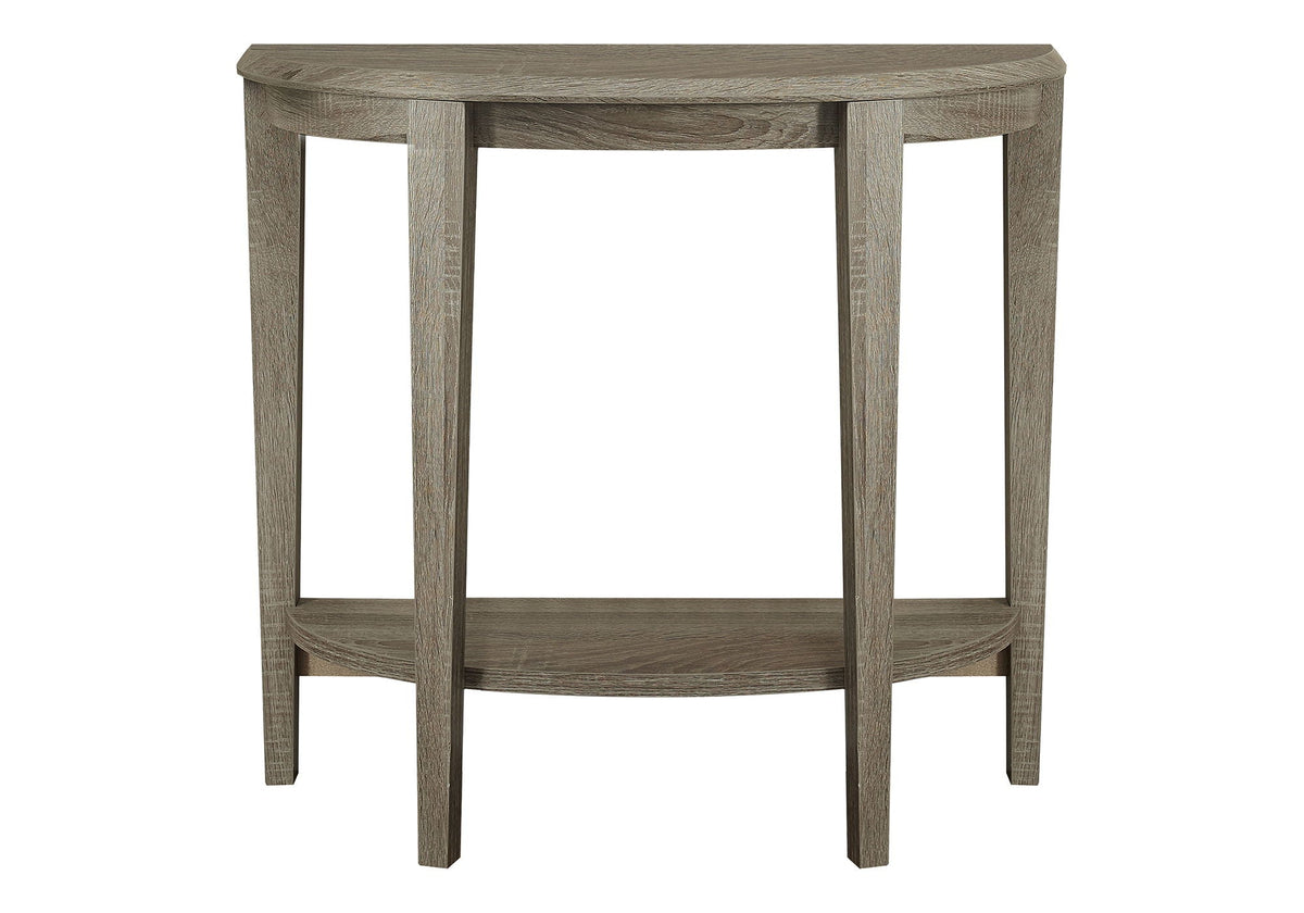 Space-Saving Wood Console Table with Two-Tier Design - Light Brown or White