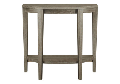 Space-Saving Wood Console Table with Two-Tier Design - Light Brown or White