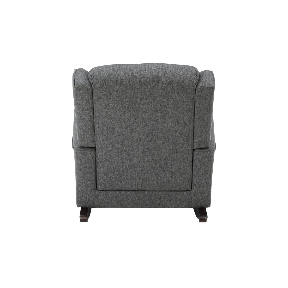 Fabien Rocking Chair with Wooden Frame - Dark Gray