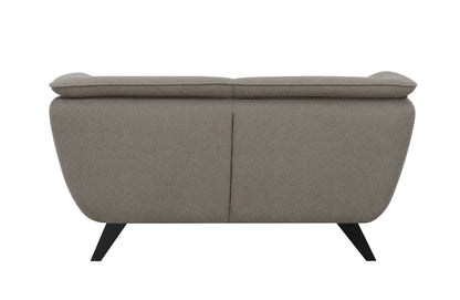 Nayeli Boucle Loveseat with Pocket Coil Seating - Gray or Dark Brown