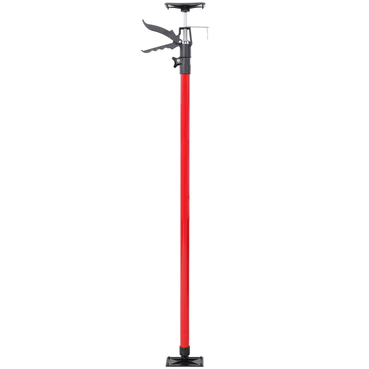 Adjustable Steel Support Pole System with Non-Slip Pads - Black+Red