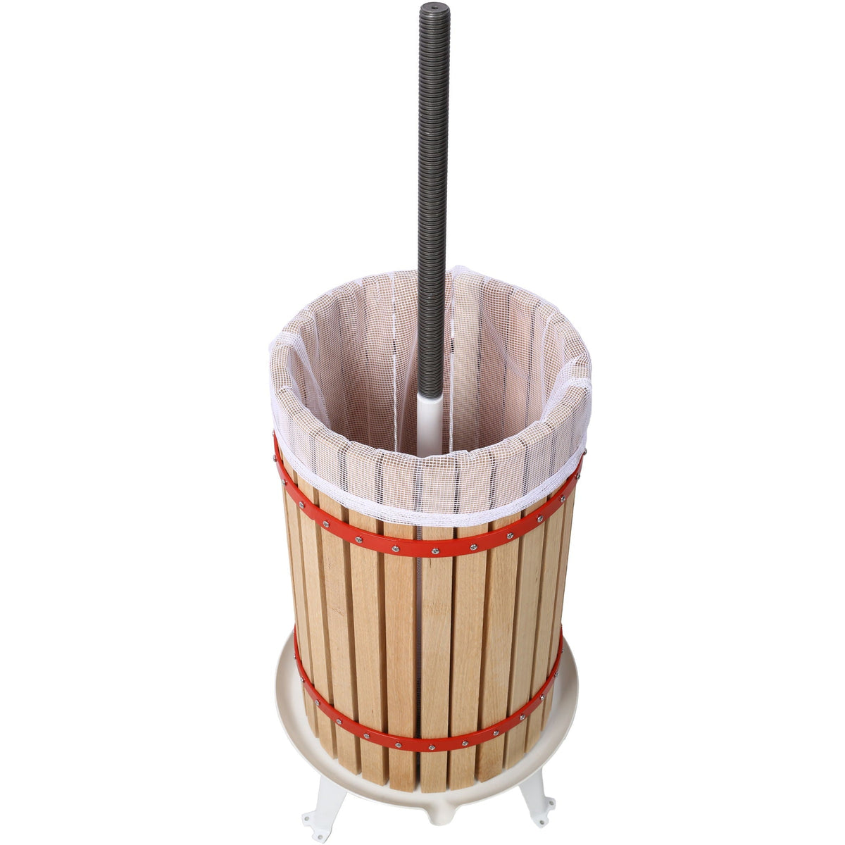 Fruit Wine Press Manual Juice Maker with Wide Plate - Light Brown
