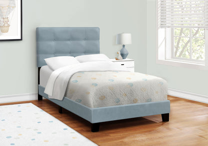 Transitional Upholstered Bed Frame with Tufted Fabric - Multiple Colors