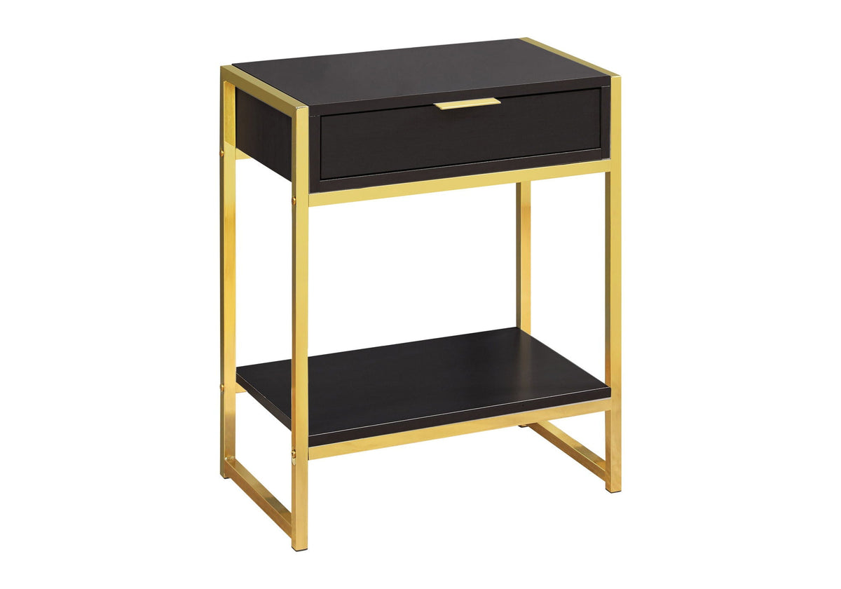Accent Side Table with Storage Drawer and Spacious Tabletop - Multiple Colors