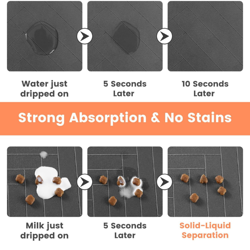 Absorbent  Mat Waterproof Pet Feeding Mat for Dogs & Cats
