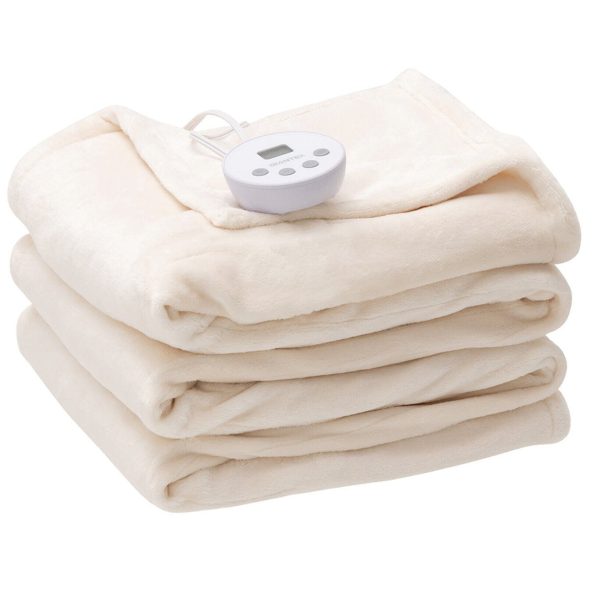 62 x 84 Inch Twin Size Electric Heated Throw Blanket with Timer