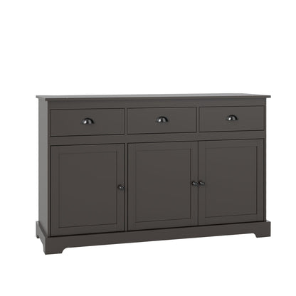 3 Drawers Sideboard Buffet Storage with Adjustable Shelves