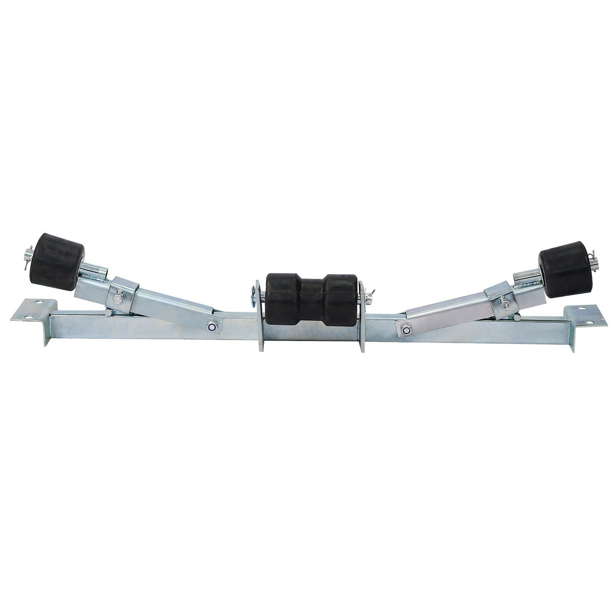 Heavy Duty Boat Trailer Support Bracket with Keel Rollers - Pearl Silver