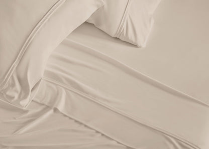 Dri-Tec Full Sheet Set with Moisture-Wicking Fabric - Beige