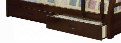 Jason Bunk Bed with Storage - Twin Over Full - White, Dark Gray, or Dark Brown