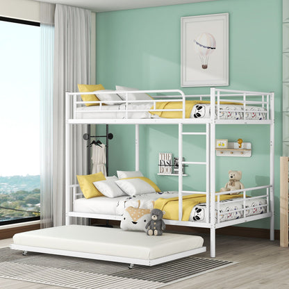 Steel Construction Bunk Bed with Convertible Design - Multiple Colors