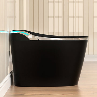 Elongated Smart Toilet with Bidet and Auto Flush - Matte