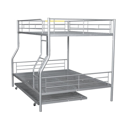 Steel Construction Bunk Bed with Convertible Design - Multiple Colors