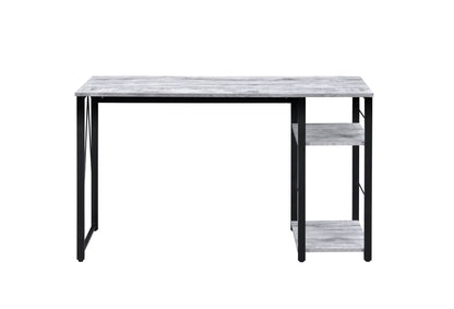 Vadna Writing Desk with Functional Shelving - Black, White, or Dark Brown