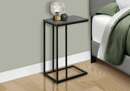 C-Shaped Metal Accent Table with Space-Saving Functionality - Multiple Colors