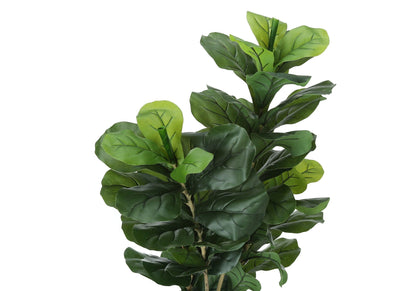 41" Tall Artificial Fiddle Tree with Real Touch Leaves - Green
