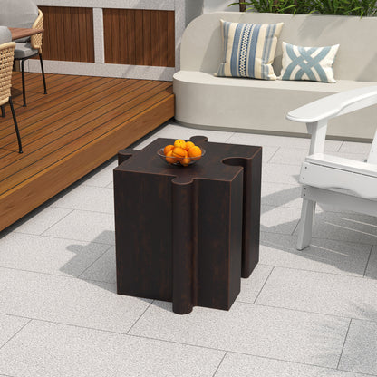 3-Piece Artistic Puzzle Coffee Table Set