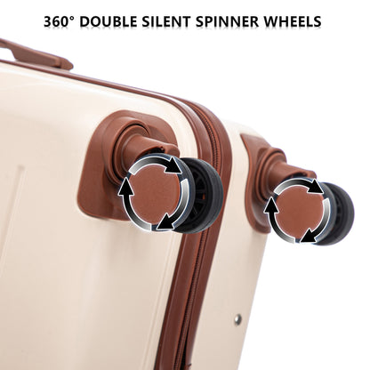 3-Piece ABS Spinner Wheel Luggage Set