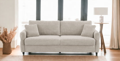 Haran Fabric Pull-Out Sleeper with Storage - Beige