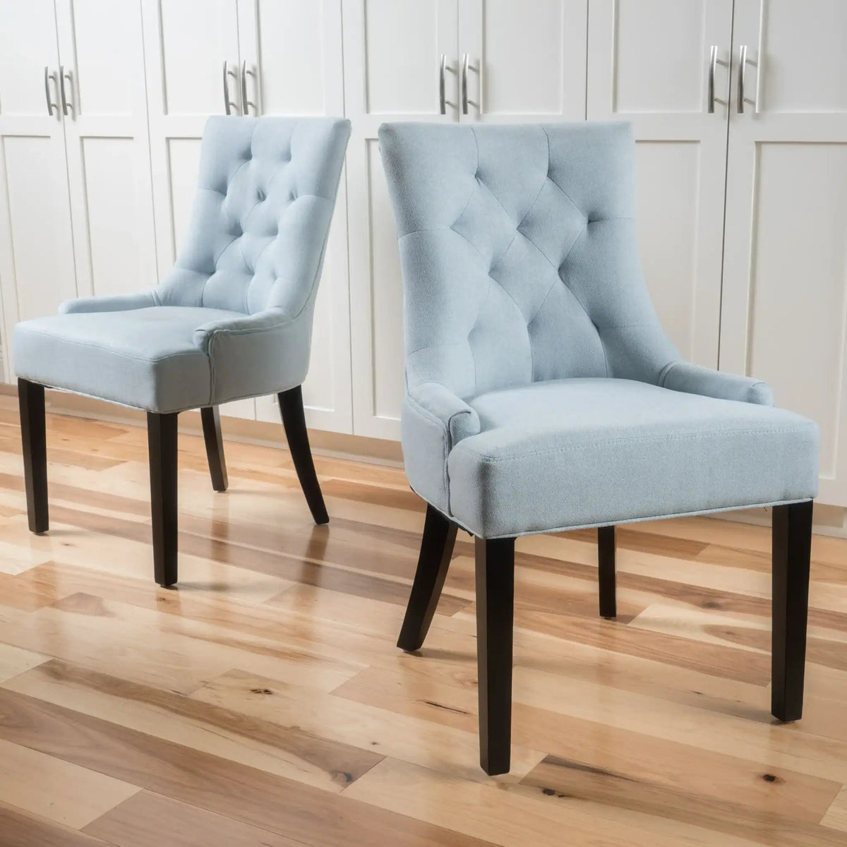 Contemporary Cheney Dining Chair Set with Tufted Design – Upholstered