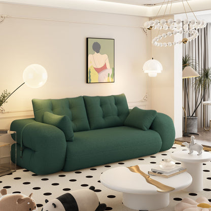 Multifunctional 3-in-1 Foldable Floor Sofa Bed with High-Density Foam - Fabric