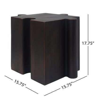 3-Piece Artistic Puzzle Coffee Table Set