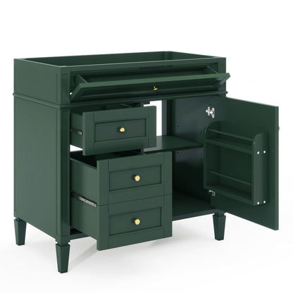 Bathroom Vanity with 2 Drawers and Tip-Out Storage - Multiple Colors