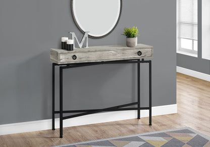 Accent Console Table with Functional Storage Drawer - Light Brown, Dark Brown, or Dark Gray