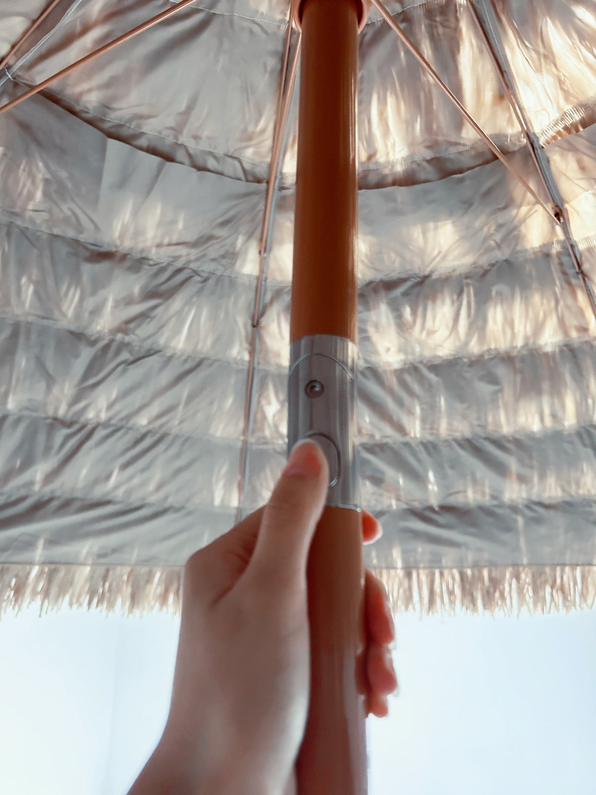 8' Thatched Patio Tiki Umbrella with Tilt - Brown