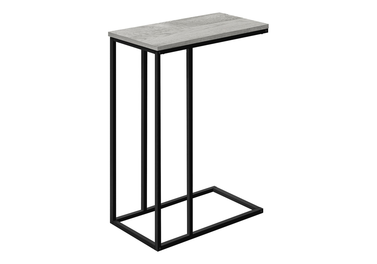 C-Shaped Metal Accent Table with Space-Saving Functionality - Multiple Colors