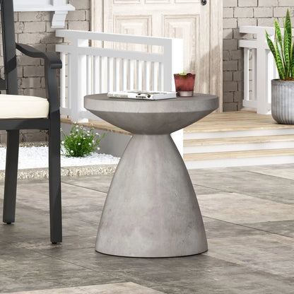 Outdoor/Indoor Lightweight Concrete Side Table